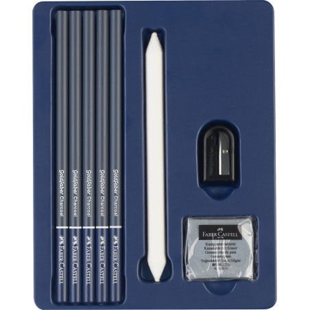 Set desen cărbune 8 piese Faber-Castell