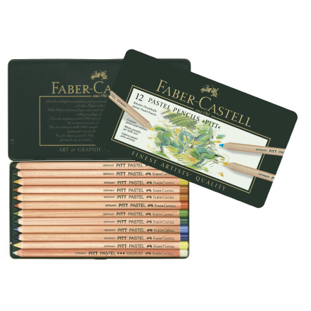 Set 12 creioane pastel Pitt Faber-Castell