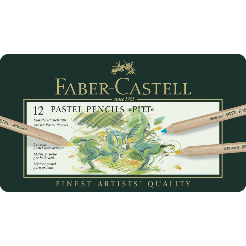 Set 12 creioane pastel Pitt Faber-Castell