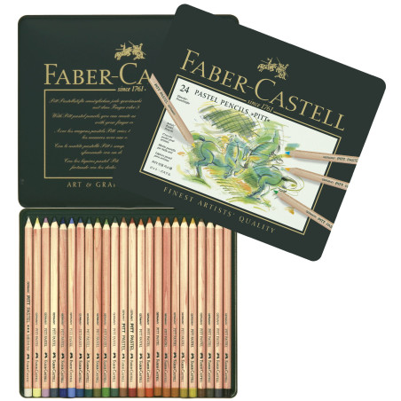 Set 24 creioane pastel Pitt Faber-Castell