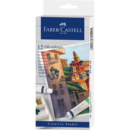 Set 12 culori ulei Faber-Castell