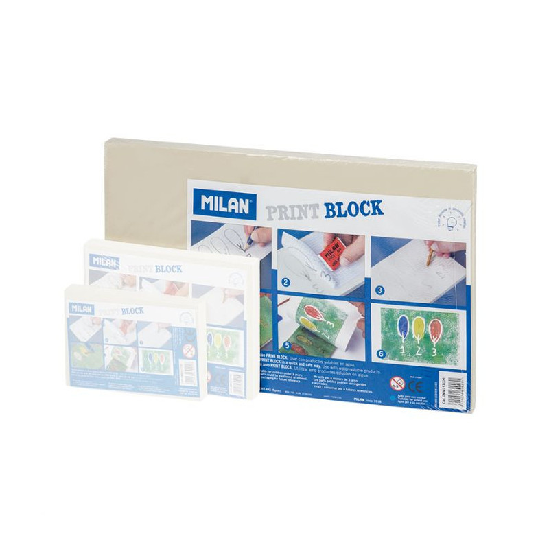 Bloc linogravura 17 x 28 cm Milan LINO