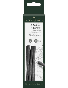 Cutie 6 carbune natural 6-11mm Faber Castell