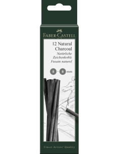 Cutie 12 carbune natural 5-8mm Faber Castell