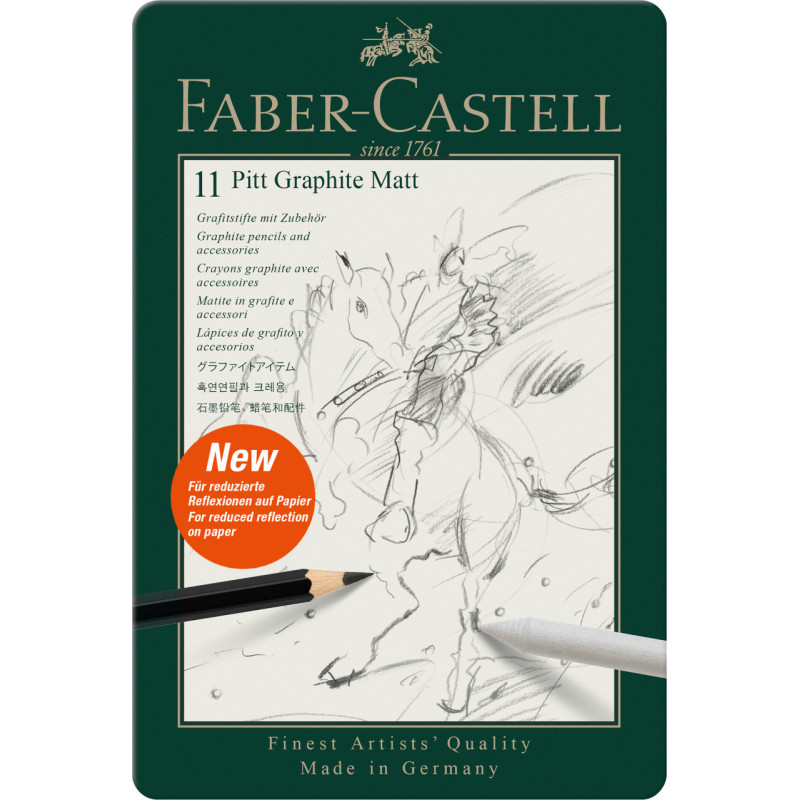 Set 11 piese grafit mat Faber-Castell Pitt...
