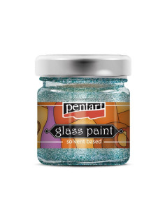 Culoare vitraliu cu glitter Pentart 30 ml – pe bază de... 2