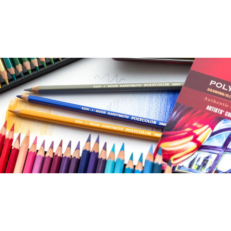 Creion color Polycolor Koh-I-Noor 80 nuanțe