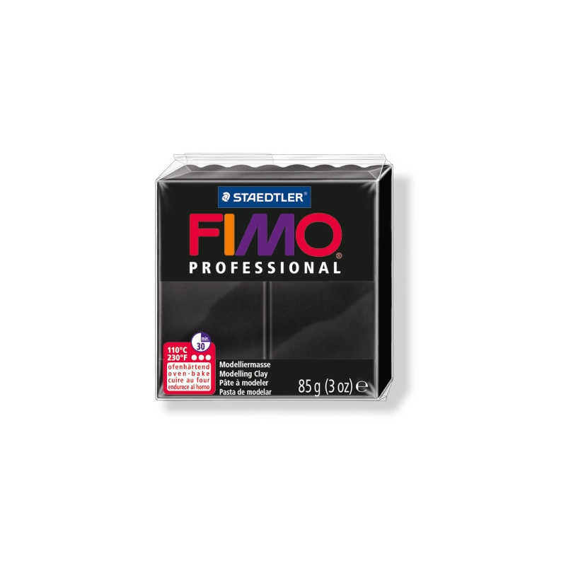 Pasta polimerica FIMO Professional Negru 85 g