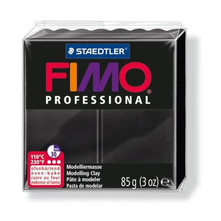 Pasta polimerica FIMO Professional Negru 85 g