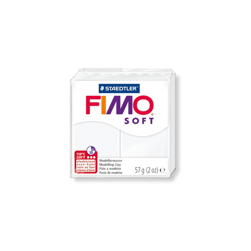 Pasta polimerica FIMO Soft Alb 57 g