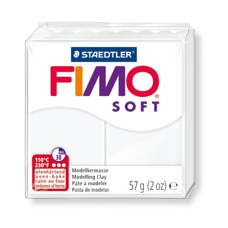 Pasta polimerica FIMO Soft Alb 57 g