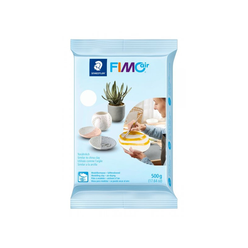 Pasta modelaj FIMOair Basic alb 500 g uscare la...
