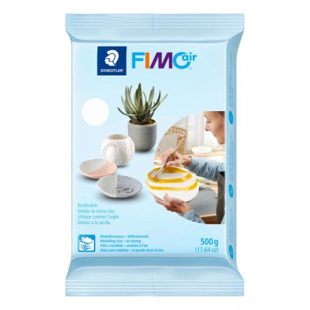 Pasta modelaj FIMOair Basic alb 500 g uscare la aer