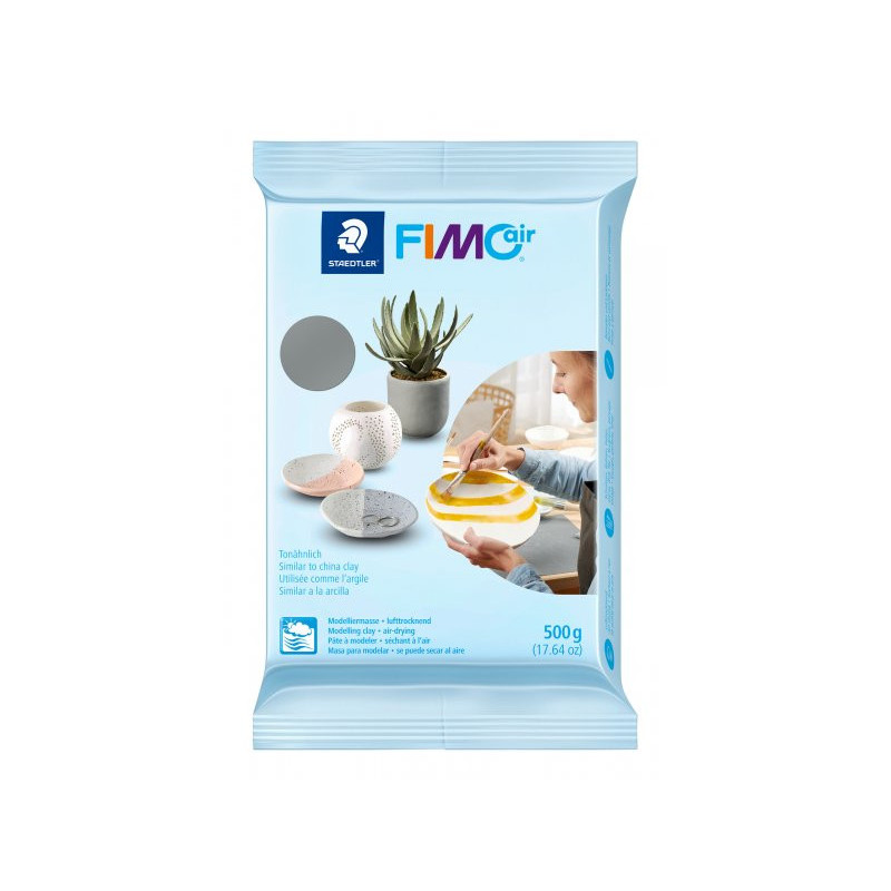 Pasta modelaj FIMOair Basic gri 500 g uscare la...