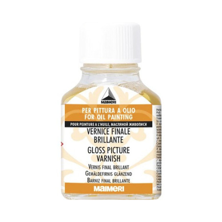 Vernis final lucios pentru pictură în ulei Maimeri 75 ml