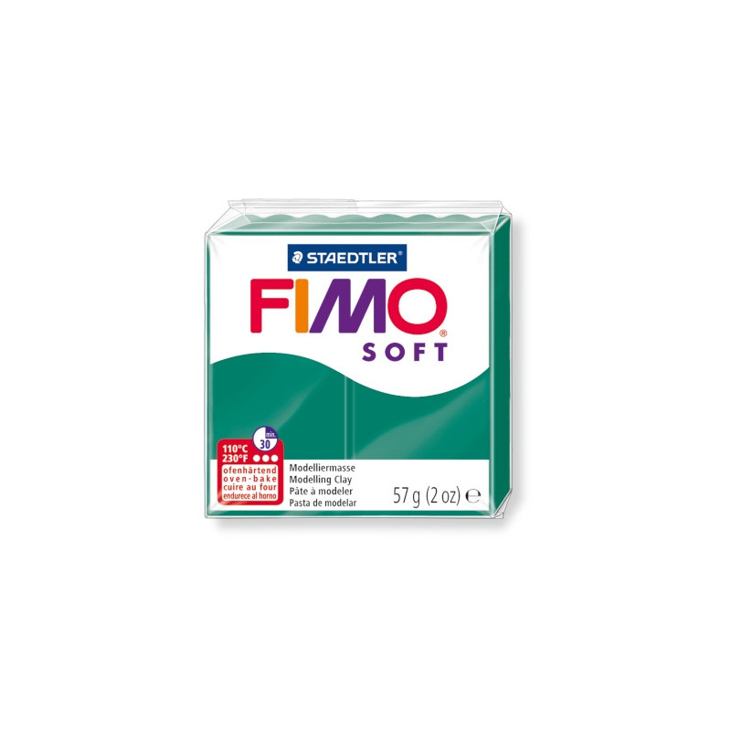 Pasta polimerica FIMO Soft Verde Smarald 57 g
