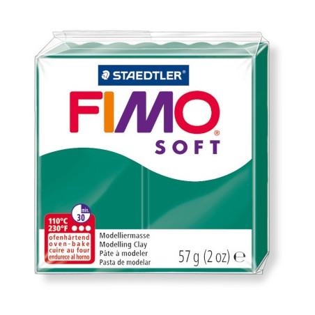 Pasta polimerica FIMO Soft Verde Smarald 57 g