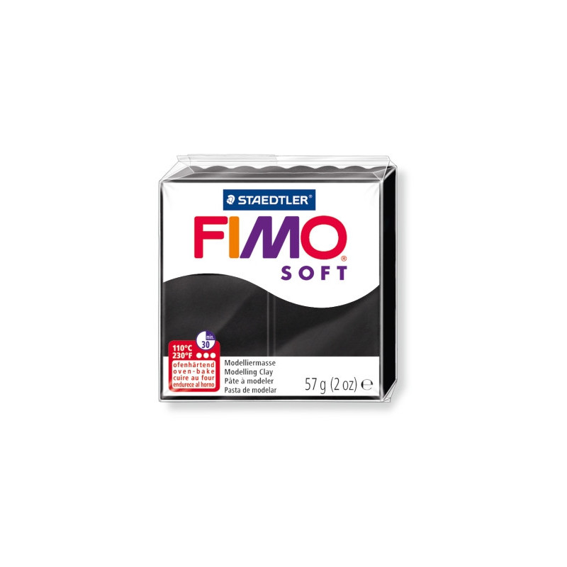 Pasta polimerica FIMO Soft Negru 57 g
