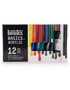 Set culori acrilice Liquitex Basics 12 x 22 ml