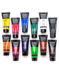 Set culori acrilice Liquitex Basics 12 x 22 ml 2