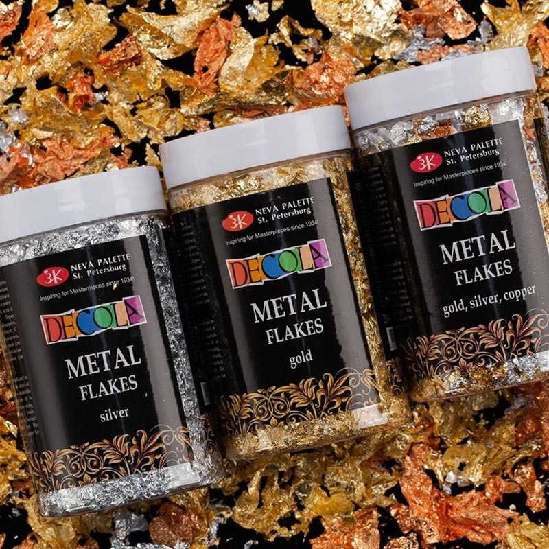 Fulgi foiță aur, argint sau cupru pentru...