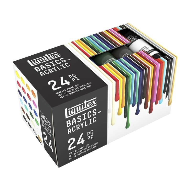 Set culori acrilice Liquitex Basics 24 x 22 ml