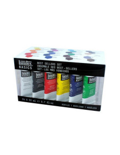 Set culori acrilice Liquitex Basics 24 x 22 ml 2