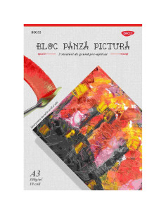 Bloc A3 pânză pictură 300 g 10 coli