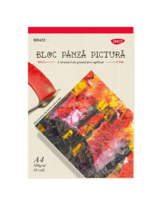 Bloc A4 pânză pictură 300 g 10 coli