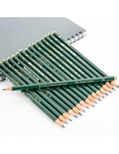 Creioane grafit Faber-Castell 9000 6H–8B