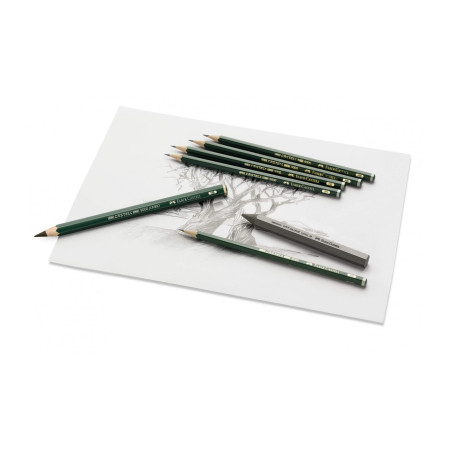 Creioane grafit Faber-Castell 9000 6H–8B