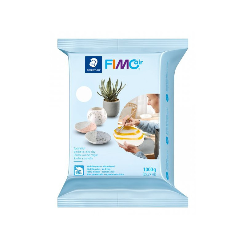Pasta modelaj FIMOair Basic alba 1000 g uscare...