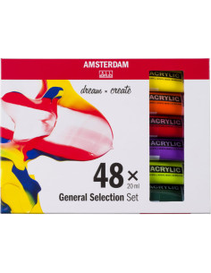 Set culori acrilice Amsterdam Standard 48 x 20 ml