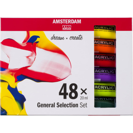 Set culori acrilice Amsterdam Standard 48 x 20 ml