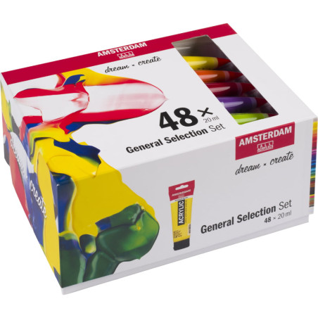 Set culori acrilice Amsterdam Standard 48 x 20 ml