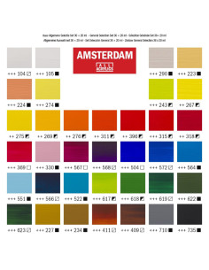 Set culori acrilice Amsterdam General Selection 36 x 20 ml 2