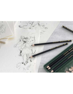 Set 6 creioane grafit Pitt Graphite Matt 2B–12B... 2