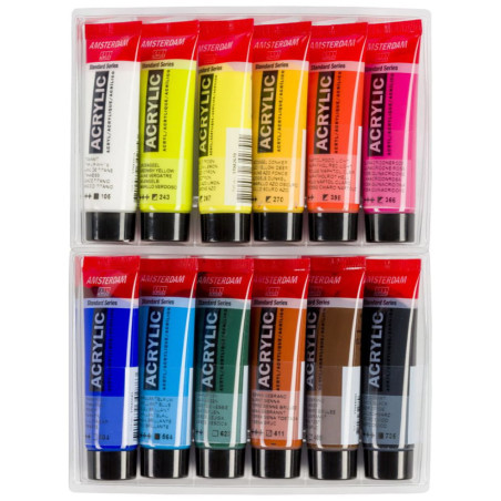 Set culori acrilice Amsterdam Landscape 12 x 20 ml