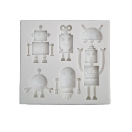 Matrita silicon roboti 9.4 x 10.1 cm pentru rasina, praf ceramic