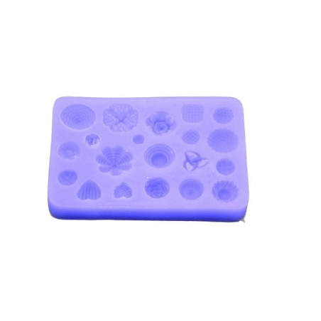 Matrita silicon floricele 10 x 7 cm pentru rasina, praf ceramic