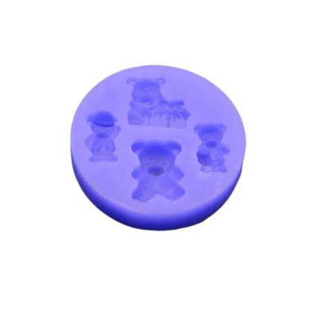 Matrita silicon ursuleti 7 cm pentru rasina, praf ceramic