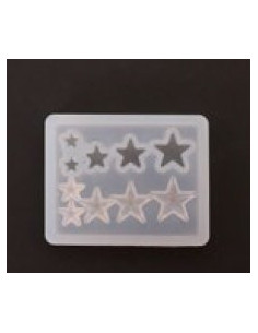 Matrita silicon transparent stelute 4 x 5 cm pentru rasina