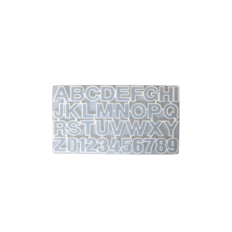 Matrita silicon transparent litere si cifre 36...