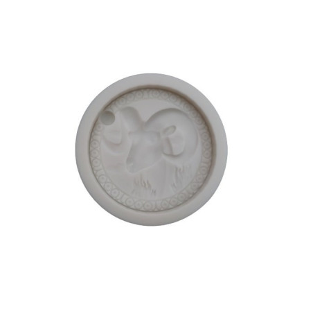 Matrita silicon zodie Berbec 7 x 1.4 cm pentru rasina