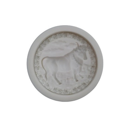 Matrita silicon zodie Taur 7 x 1.4 cm pentru rasina