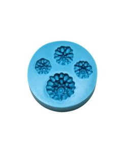 Matrita silicon 4 crizanteme 7 x 2 cm pentru rasina, praf...