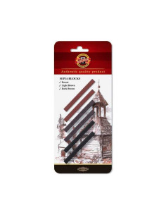 Set 6 blocuri sepia Koh-I-Noor tonuri naturale