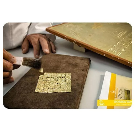 Foita imitatie de aur/bronz Shlagmetal (14x14cm)-25 bucati