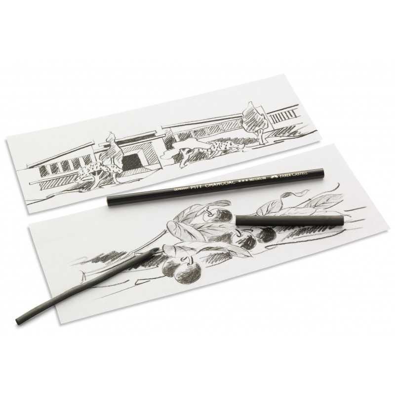 Set 10 piese cărbune Pitt Monochrome Faber-Castell
