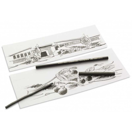 Set 10 piese cărbune Pitt Monochrome Faber-Castell